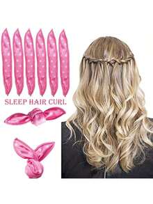 20/15/10pcs Set Sponge Hair Curlers, Soft Curling Rods, Polka Dot Pattern, No Heat Required, Elastic & Flexible, Create Natural Curls, Waves & Voluminous Effects, Suitable For Day & Night Use - Multicolor - View 7