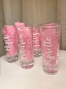 Customized Wine Glass, Valentine's Day & Galentine's Party Gift, Personalized With Text Or Patterns, Suitable For Weddings, Birthdays, Celebrations, Personalized Gift For Friends, Family And Couples, Customized Bar Supplies For Parties, Events, Gatherings, And Personalized Wedding Glasses - Multicolor - View 5