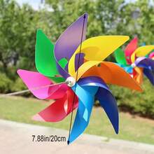 1 Set Outdoor 8-Leaf Windmill Spinner, Hanging Rotator, Outdoor Decor Wind Vane, Suitable For Yard, Garden, Scenic Area, Lawn And Gardening > Outdoor Decor (10PCS Windmill + 10M Rope)