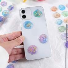 1/2 件装 3D 彩色复古蜡封印章，水晶 3D 蜡封贴纸，剪贴簿用品，DIY 材料，适用于手账、手机壳装饰、相册装饰、笔记本装饰、节日礼物（款式随机） - 彩色 - 查看 5