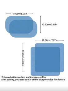 2 piezas retrovisor del coche Espejo impermeable Película - A - Ver 8