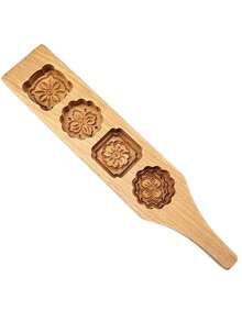 3D木质月饼模具，饼干烘焙模具，糕点模具 - 彩色 - 查看 9