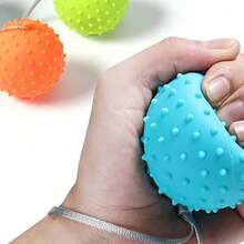 Bola de agarre redonda de silicona, Bola de entrenamiento de rehabilitación y relajación muscular de mano, dispositivo de agarre de silicona, Bola de masaje de silicona CGC1 - verde - Ver 1
