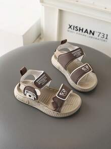 Infant Fashion Sandals, Unisex Casual Versatile Non-Slip Soft Sole Outdoor Baby Toddler Sandals - Khaki - View 1