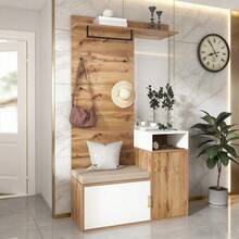Bedroom Armoires - White + Wood + MDF + Particle Board - View 1