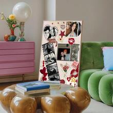 1pc Customizable Matchbox Poster Template, Matchbox Art Print, Personalized Anniversary Or Birthday Gift, Room Decor, Customized Poster, Wall Art, Photo, Customizable Item, Frame Included, Valentine's Day Anniversary Gift For Boyfriend Or Girlfriend - Multicolor - View 11