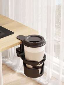 Rak Gelas Lipat/Dapat Diputar | Rak Samping Tempat Tidur Besi yang Dapat Diatur + Desain Hemat Ruang | Rak Pengatur Gelas/Kopi/Teh Gantung (Cocok Untuk Meja, Dinding, Rumah, Asrama, Kantor, Mobil - Perlengkapan Penting untuk Menghemat Ruang) - MultiWarna - View 4