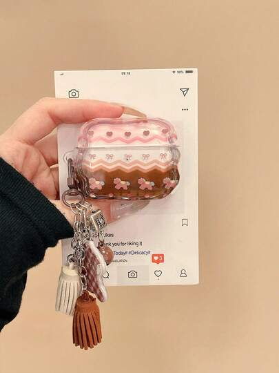 Cute & Fresh Pink-Brown New Year Horse Case, Suitable Compatible With Apple 1/2/3/4/Pro/Pro2(Nd)/Pro(3rd)