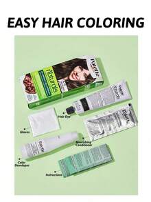 Schwarzkopf Palette Hair Color, Medium Brown, Covers Grey Hair, Long-Lasting Color, Even Application, Ammonia-Free Formula, Plant Extracts, Nourishing Essence