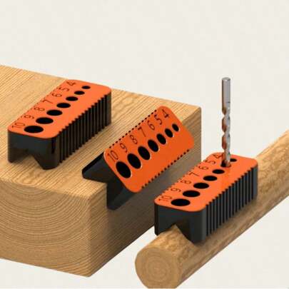 Precision Metric Drill Guide - Universal Guiding Hole Tool For 4-10mm Drill Bits, Ideal For Woodworking And Metalworking, Can Be Used To Fix Screws, Nails, Drill Bits - Perfect Gift For Handymen, Men, Women And Dads/Valentine's Day