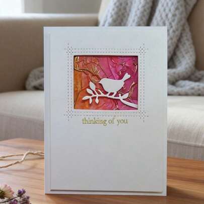 创意鸟类和相框金属切割模具，DIY剪贴簿相册和压花模板，贺卡制作工具，卡片纸切割工艺品，礼品卡制作模板模切。