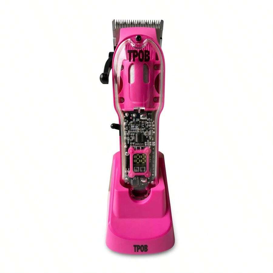 Candy Slime 2 Professional Hair Clipper 7200 RPM Whisper Quiet Barber Clipper w Color Coded Cutting Taper Blade for The Closest Haircut and Beard Trims Pink - Rosa - Ver 1