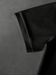 Men's Golf Polo Shirt, Casual Business Breathable Short Sleeve Collared T-Shirt - Black - View 6