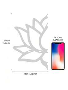 1pc/2pcs DIY Assembly Floating Shelf/Shelves, Minimalist Lotus Shape Wall Mounted Display Racks, Black/White, (Nails Not Included), Suitable For Candle Holder, Home Decor Corner Shelf, Crystal Stone Display Rack, Living Room Shelves - 彩色 - 查看 6