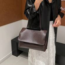 2026 Spring New Fashion Retro Large Capacity Women Handbag - Coffee - View 6