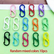10pcs Candy-Colored Spring Clasps Letter S Buckle Lobster Hooks Connectors For DIY Necklace Bracelets Jewelry Making Fashion Accessories - Multicolor - View 19