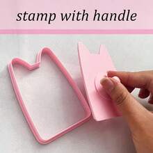 Cute London Landmark Cookie Cutters With Handle Stamp (1.28-4inch) – Travel-Themed Baking Tools For Homemade Cookies & Party Treats - Pink - View 7