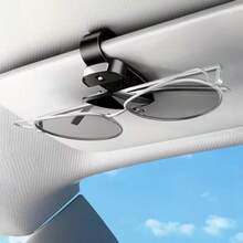 YALIS 1个椭圆形ABS树脂汽车太阳镜夹，易于安装，适用于所有车型，时尚高档眼镜夹，多功能遮阳板配件，适配各种眼镜、太阳镜、眼镜、汽车配件 - 彩色 - 查看 6