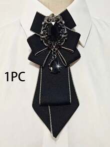 1 Stück Mode Strass handgefertigte Unisex Krawatte, geeignet für Lässig, Straße, Alltag, Party, Hochzeit, formelle Anlässe, Schuluniform, Businesskleidung, kann als Geschenk verwendet werden, Rückkehr zur Schule - Verschiedenfarbig - Übersicht 15