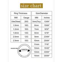 1pc Low Allergy Nose Ring 20G 18G 16G 14G 12G 10G 8G 316L Surgical Steel Nose Septum Jewelry Hinged Segment Ring, Internal Piercing Nose Hoop, Lip Ring, Nose Spiral Cartilage, Tooth Earring - 6mm Style - View 5