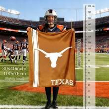 "Texas Longhorns NCAA Throw Blanket - Orange & White Longhorn Logo Design, Gift For Longhorns Fans, Cozy Flannel Couch Bed Stadium Blanket, 4 Sizes 30x40 To 60x80 Inches  " - Nhiều màu 1 - Xem 14