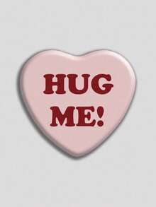 心形徽章，经典时尚徽章/胸针，2D平面设计，高品质金属配件，适合装饰衣服、帽子、背包，是节日送给朋友、同学、同事和家人的趣味礼物。 - 彩色 - 查看 7