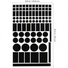 TEHAUX 184 Piezas Pegatinas De Bloqueo De Luz , Negras Calcomanías De Bloqueo Luz , Filtros Sombreado Autoadhesivas Para ElectróNica Enrutadores Relojes Electrodomésticos(default) - Multicolor - Ver 7