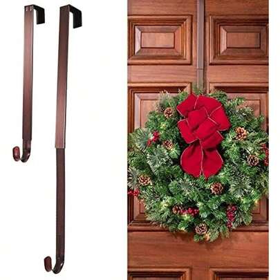 Adjustable Length Wreath Hanger, 20 lb Capacity (Oil-Rubbed Bronze) by Haute Decor