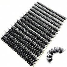 30D/40D/50D/60D/80D Mink Eyelashes 280 Bundles Natural Eyelash Extension 3D  Volume Individual Eyelash Cluster  Tools Lashes (50D-D Curl-0.07-MIX),38587354 - 軍綠色 - 查看 1