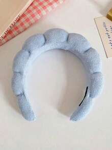 1个面部头带/2个面部腕带/3套SPA头带、化妆头带、面部头带、护肤头带、粉色天鹅绒蓬松海绵头带、蝴蝶结、泡泡头带、SPA头带、腕带、女士及女孩发饰套装 - 彩色 - 查看 22