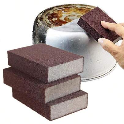 1Pack Magic Emery Cleaning Sponge Rust Remover For Kitchen Pots Powerful Decontamination Tool Versatile Household Cleaning Gadget