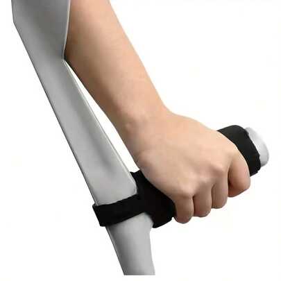 Crutch Pads, Crutch Covers, Cane Pads, Assistive Crutch Pads, Crutch Handles, Crutch Accessories, Forearm Crutch Pads, Forearm Grip For Elderly And Disabled, Patient Crutch Handle Pads With Adjustable Straps To Secure And Prevent Slipping, Made Of Soft Padded Material