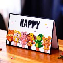 Creative Animals Metal Cutting Dies, DIY Scrapbooking Album And Embossing Stencil, Greeting Card Making Tool, Card Paper Cutting Crafts ,Gift Card Making Template Die Cuts. - Silver - View 2