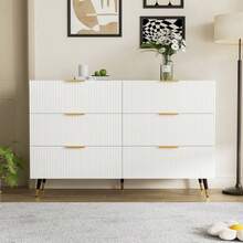 Sideboard, Chest Of Drawers With Special Doors, Gold Handles, Sideboard/Shoe Cabinet/Dressing Table