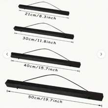 1pc Wooden Magnetic Picture Clip, Poster Clip, Magnetic Hanging Frame For Paintings, Canvas, Photos, Scroll Hangers - Multicolor - View 6