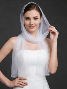 1pc Fashionable Minimalist Single-Layer Mesh Shawl, Versatile Style, Islamic Headscarf, Sparkling Rhinestone Shawl