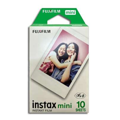 FujiFilm 富士Instax Mini胶片10张装 - 浪漫欧式照片，箔纸包装，色彩鲜艳，成像稳定（5-40℃），高品质即时胶片，即时照片