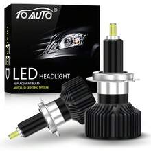 TOAUTO 2PCS 3D 360°6 Sides 100W 30000LM H7 LED Car Headlight Bulbs Canbus H11 9005 HB3 9006 HB4 9012 HIR2 Turbo Car Lamp Fog Lights Plug&Play 6000K 12V - A - View 11