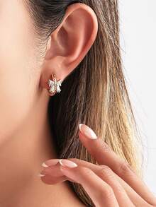 1 Pair Elegant Luxury Bowknot Earrings For Women - Bow - View 2