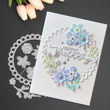1pc Circular Flower Metal Cutting Die | Multipurpose Craft Tool, Ideal For Scrapbooking, Albums, Cards And Home Decor, Perfect For DIY Crafts - Silver - View 9