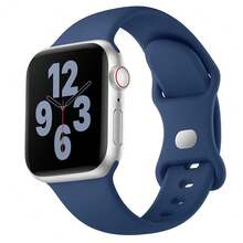 Soft Silicone Sport Band Compatible For Watch Bands Women Men, Waterproof  Strap Fits 38mm 40mm 41mm 42mm 44mm 45mm 46mm 49mm Watch Ultra 3/2/1 And Series 11/10/9/8/7/6/5/4/3/SE,42mm(Series321)/44mm/45mm/46mm/49mm,Blue - 藍色的 - 查看 1