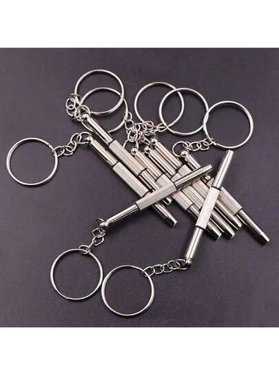 Kit de herramientas de mini destornillador multifuncional para gafas, relojes y ajustes generales, incluye puntas planas y de cabeza cruzada