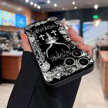 Gothic Mobile Phone Case, Designed With Intricate Lace Patterns And Dark Elegance, Suitable For 17, 16, 16 ProMax, 15, 15 ProMax, 14, 13, 12 And 11 Pro Models, Made Of TPU Material, And Provides Shockproof Protection. Perfect For Those Who Appreciate Unique Style, Creative Gifts, Artistic Expression, And Special Occasions Like Birthdays And Holidays. - Màu đen LB333 - Xem 6