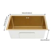 YUNRUX Kitchen Sinks - Gold - View 2