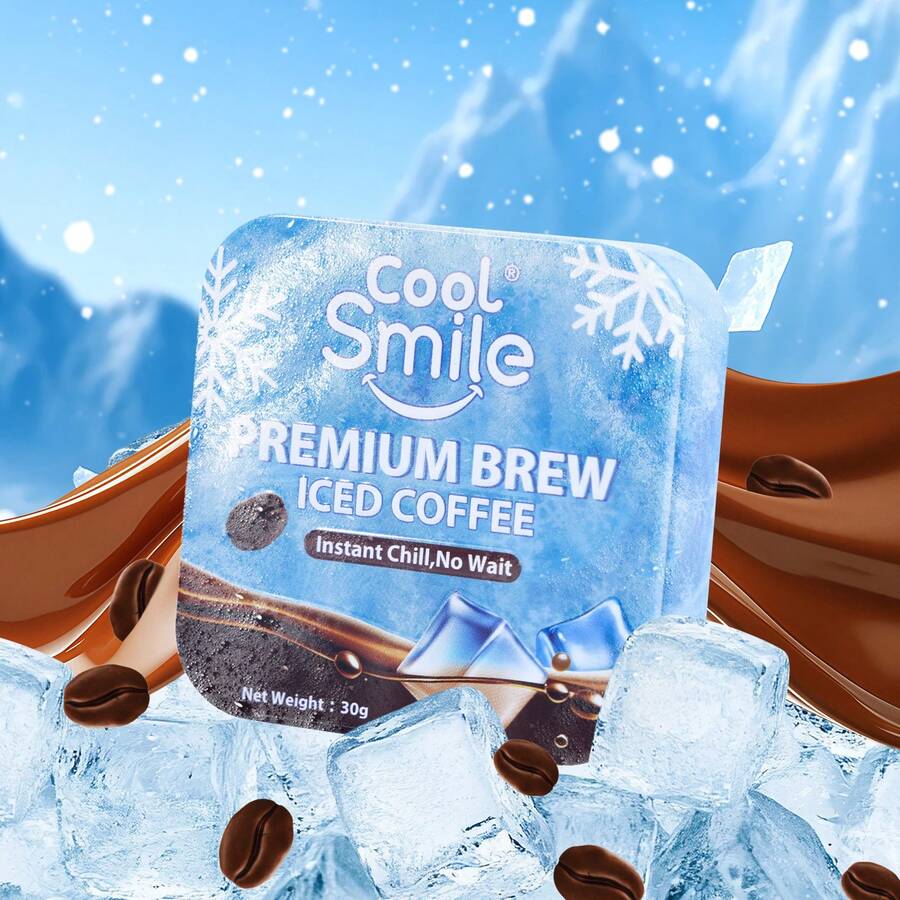 AMOS Cool Smile Coffee Candy, Iced Coffee Flavor Hard Candy, Pocket Energy Boost | Instant Chill, No Wait | Refreshing Brew Anytime Anywhere - 1 Gói - Xem 1