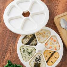 6 In 1 Sushi Maker Box Onigiri Mold Triangle Sushi Mold Rice Ball Mold Press Making Storing Sushi Lunch Bento - Multicolor - View 15