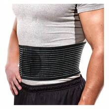 TendenciaFaja Para Hernia Ombligo Abdominal Con Banda Elástica AjustaCalidad premium - Negro - Ver 12