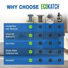 1pc Non-Contact Hair Catcher: Silicone Net Filter For Hair Clogged Drain, Bathtub Drain Hair Cleaning Filter - Multicolor - View 3