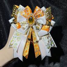1pc Cute Decorative Bow Brooch, Handmade Pearl Chain DIY Finished Product, Otaku Idol Fan Cheering Stick, Cosplay Outfit Accessory, Lolita Bag Decoration - Multicolor - View 26