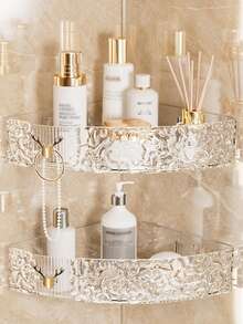 Bathroom Shelf Wall Mounted Storage Rack, Cosmetic Organizer Holder Bathroom Accessaries - Multicolor - View 8